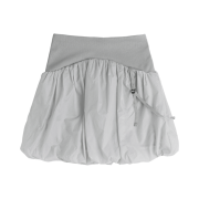 OJOS Reversible Midi Padded Skirt Grey