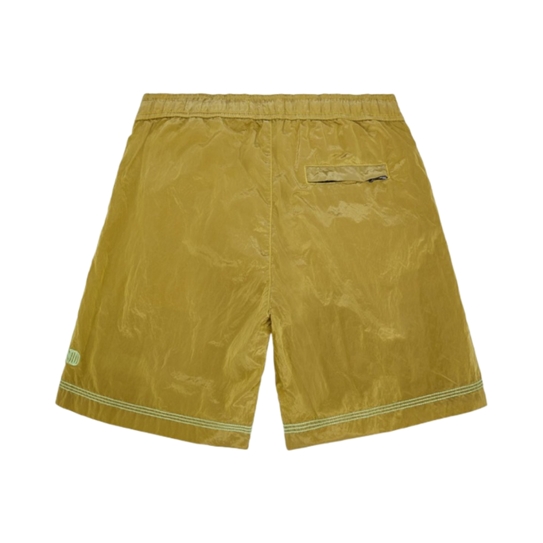 (키즈) 스톤 아일랜드 B0513 자수 로고 나일론 메탈 스위밍 트렁크 옐로우 - 22SS((Kids) Stone Island B0513 Embroidered Logo Nylon Metal Swimming Trunk Yellow - 22SS) - 2