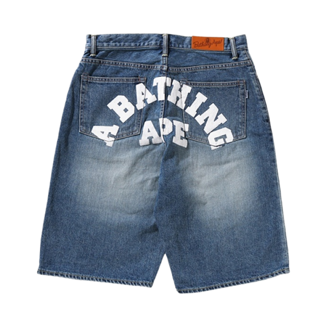 베이프 컬리지 데님 쇼츠 데님(BAPE College Denim Shorts Denim) - 2