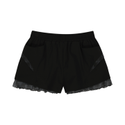 OJOS Reversible Plaid Track Shorts Black