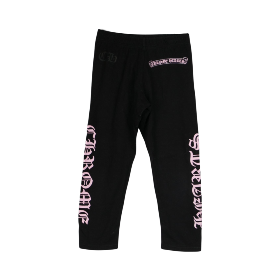 - (Kids) Chrome Hearts Scroll Logo Sweatpants Black