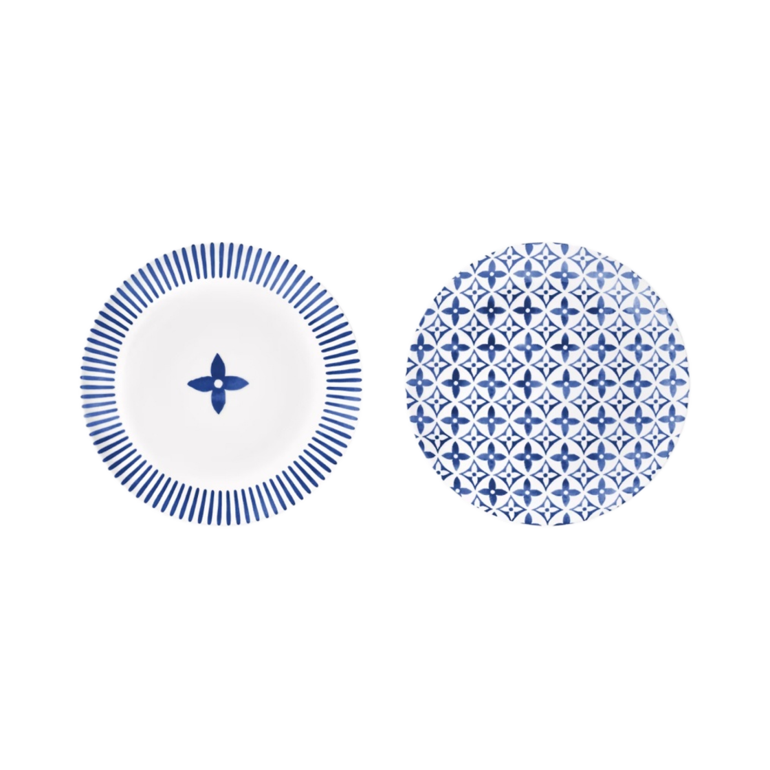 R95651 Louis Vuitton Side Plates Monogram Flower Tile (Set of 2)