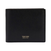 Tom Ford Grain Leather Classic Bifold Wallet Black