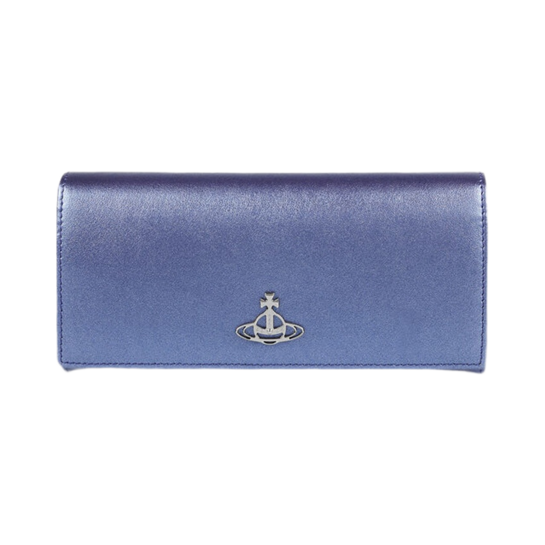 비비안 웨스트우드 펄라이즈드 레더 롱 카드 홀더 퍼플(Vivienne Westwood Pearlised Leather Long Card Holder Purple) - 1
