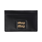 Miu Miu Leather Card Holder Black