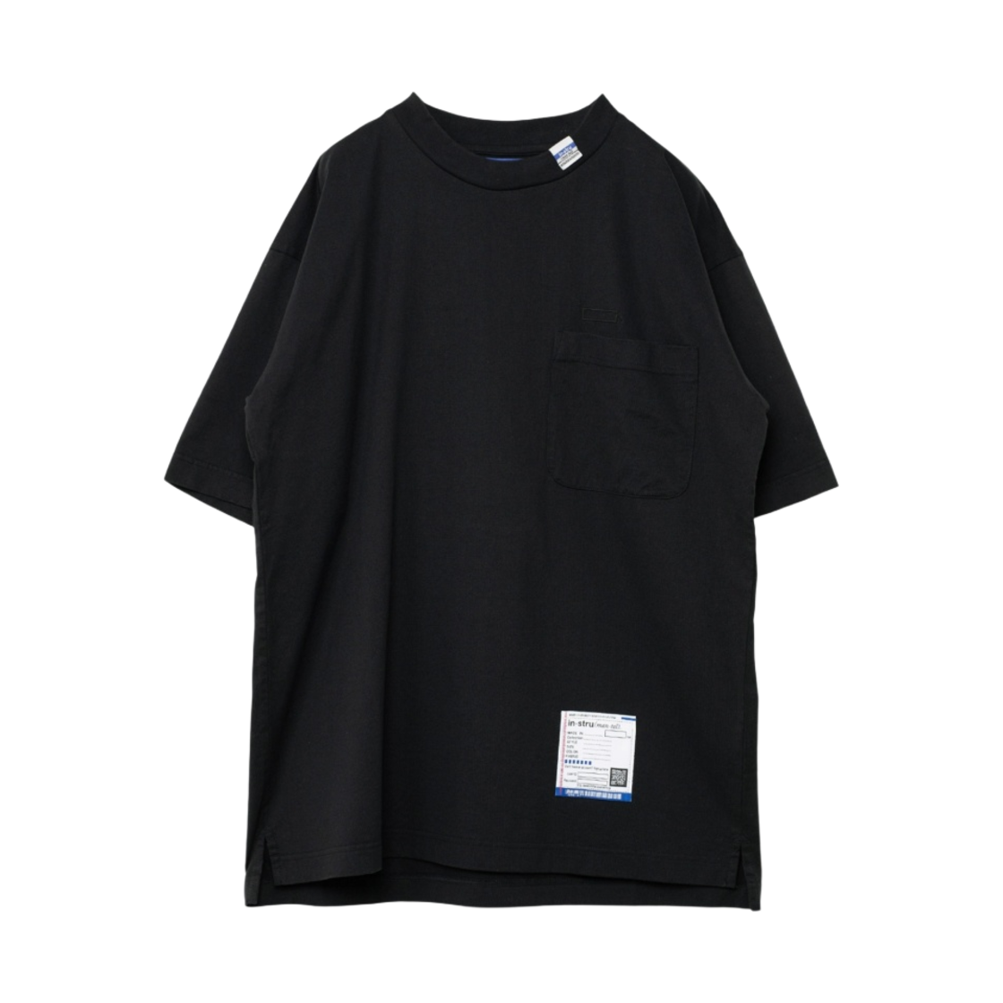 메종 미하라 야스히로 인스트루멘탈 자수 티셔츠 블랙