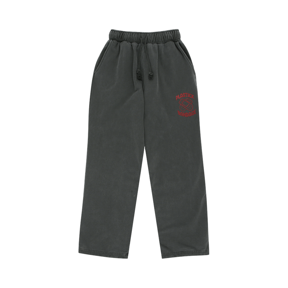 플라스틱 밴디지 더블 밴디지 스웻 팬츠 피그먼트 블랙(Plastick Bandage Double Bandage Sweat Pants Pigment Black)