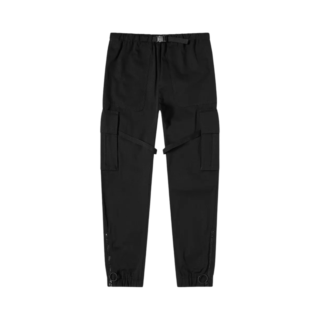 OMCF004F21FAB0011010 Off-White Arrow Cotton Cargo Pants Black