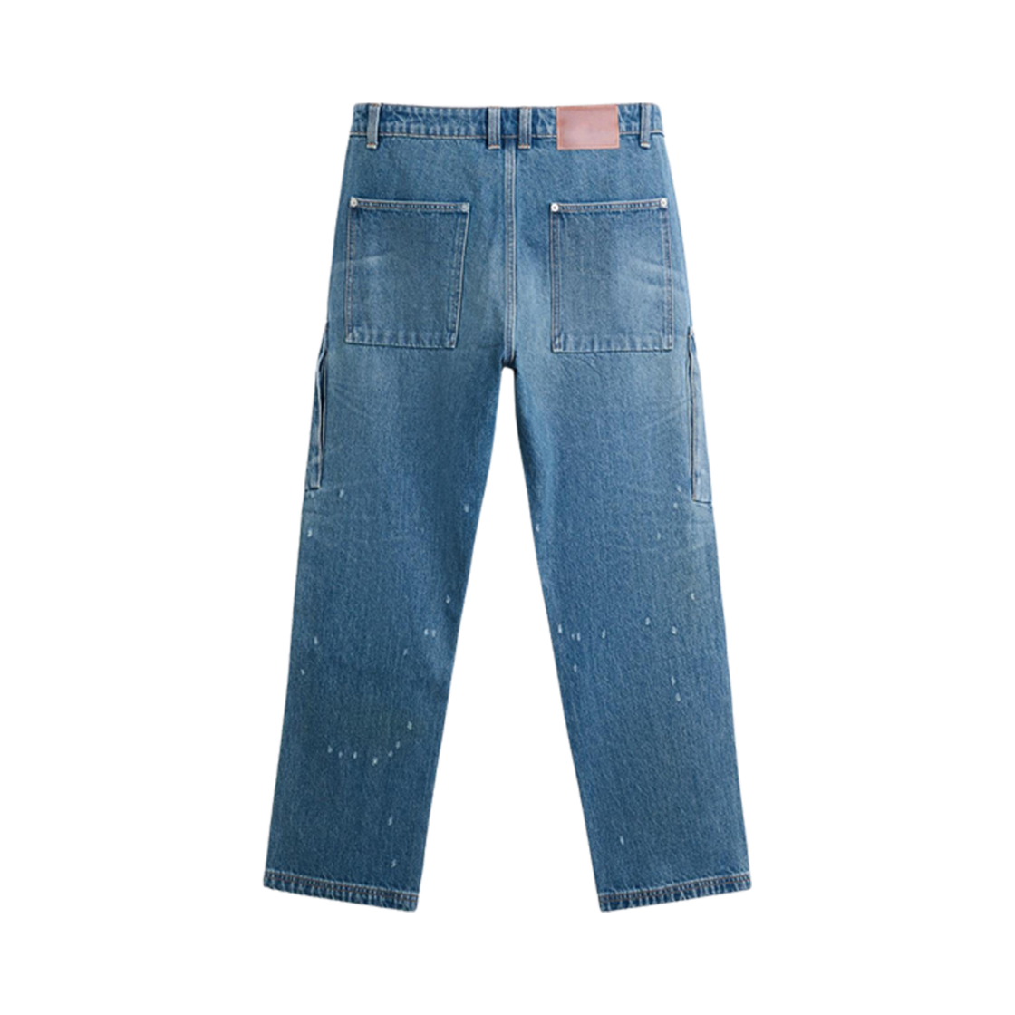 자라 스플래터드 카고 진 미드 블루(Zara Splattered Cargo Jeans Mid Blue) - 2