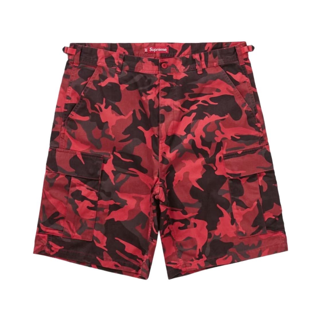 슈프림 카고 쇼츠 레드 카모 - 23SS(Supreme Cargo Shorts Red Camo - 23SS) - 1