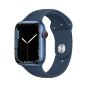 Apple Watch Series 7 45mm Cellular Blue Aluminum Case with Sport Band Abyss Blue (Korean Ver.)