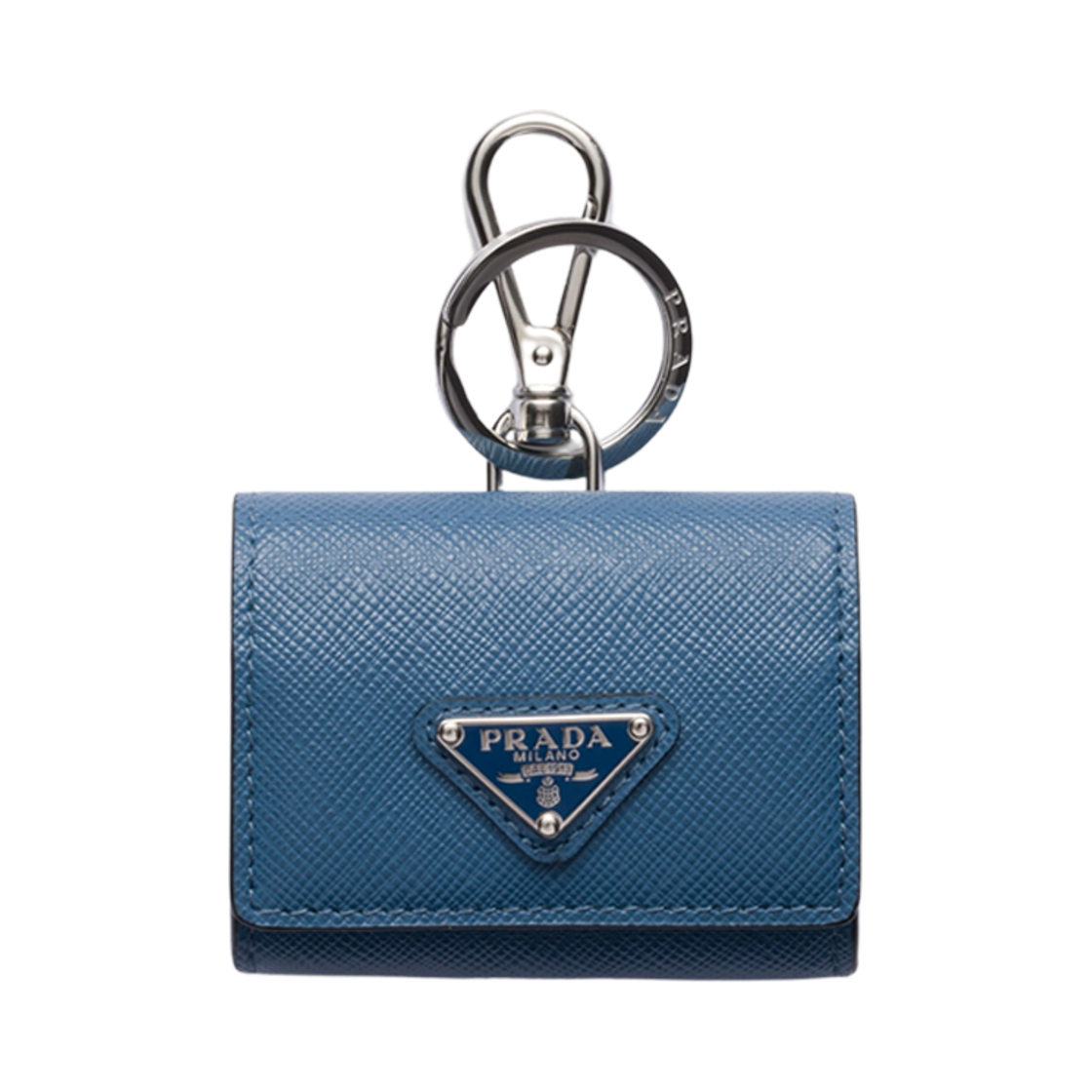 2TT133-2AHF-F0154 Prada Saffiano Leather Headphone Case Aviator Blue