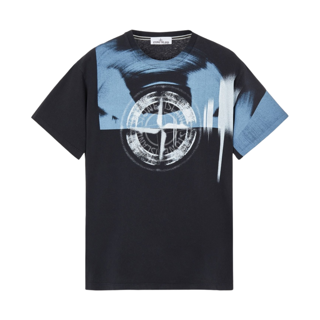 스톤 아일랜드 2NS88 모션 새츄레이션 투 가먼트 다이드 티셔츠 블랙 - 22FW(Stone Island 2NS88 Motion Saturation Two Garment Dyed T-Shirt Black - 22FW) - 1