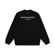 Wooyoungmi Cotton Back Logo Sweatshirt Black - 23SS