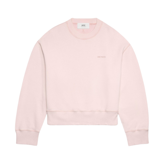 AMI Fade Out Sweatshirt Nude Pink