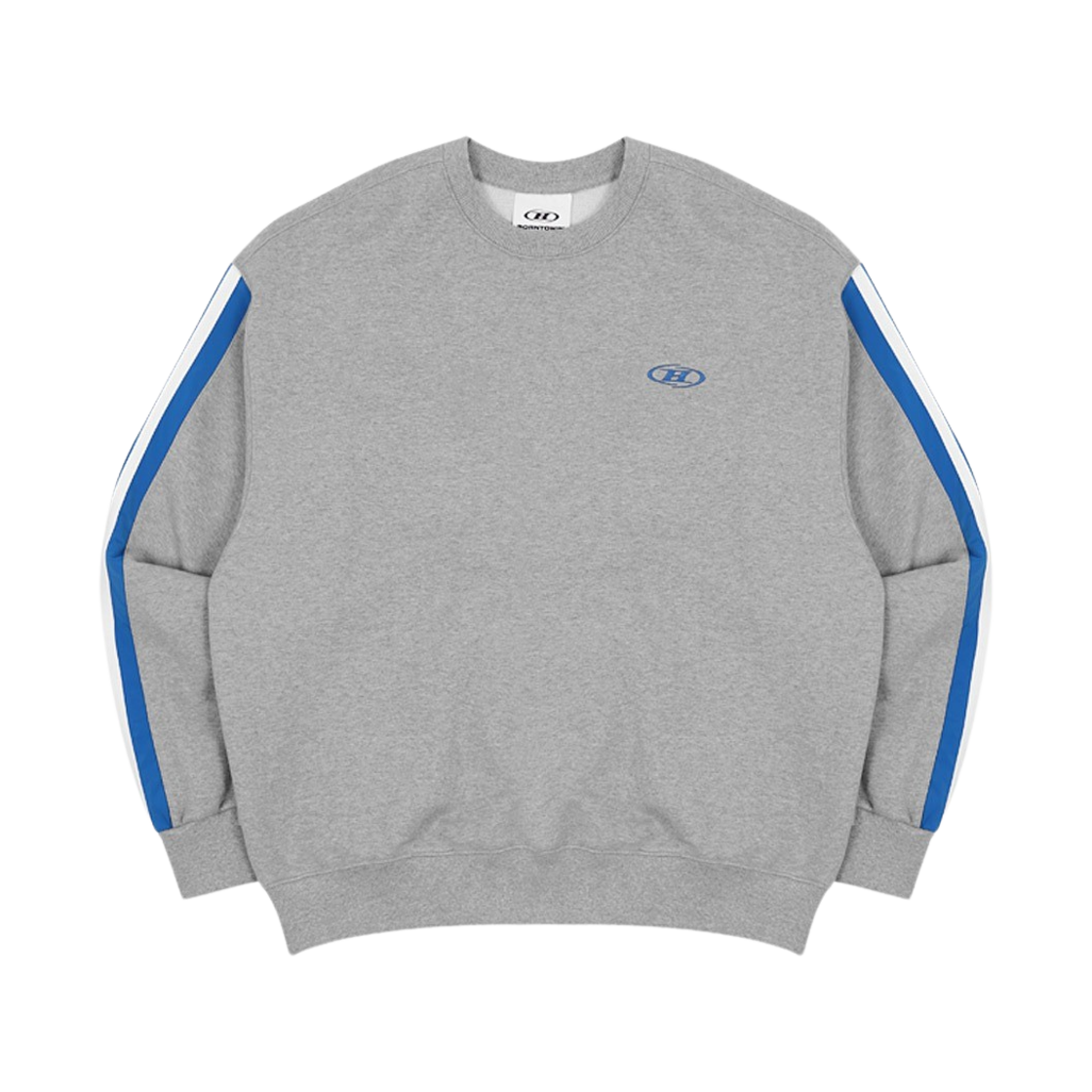 본투윈 심볼 B 블록 라인 스웻셔츠 멜란지그레이