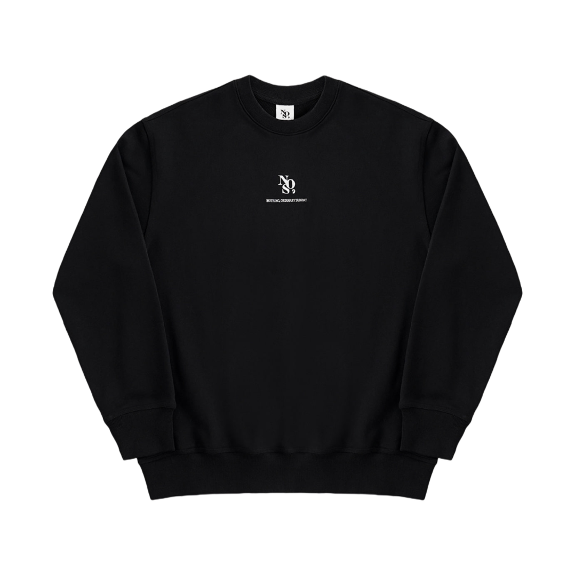 NOS7 센터 스웨트셔츠 블랙(NOS7 Center Sweatshirt Black)