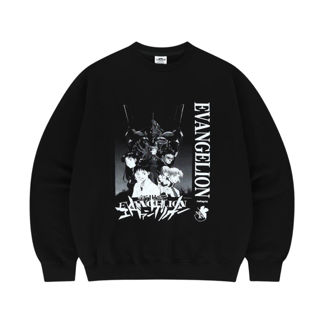 MG2EFMM442BBK Mahagrid x Evangelion Nerv Sweatshirts Black