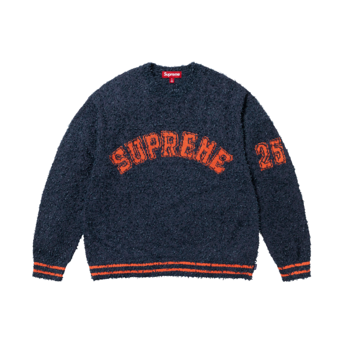 슈프림 텍스쳐드 아크 스웨터 네이비 - 25SS(Supreme Textured Arc Sweater Navy - 25SS)