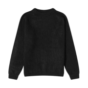 (W) Acne Studios Crew Neck Wool Mohair Jumper Black