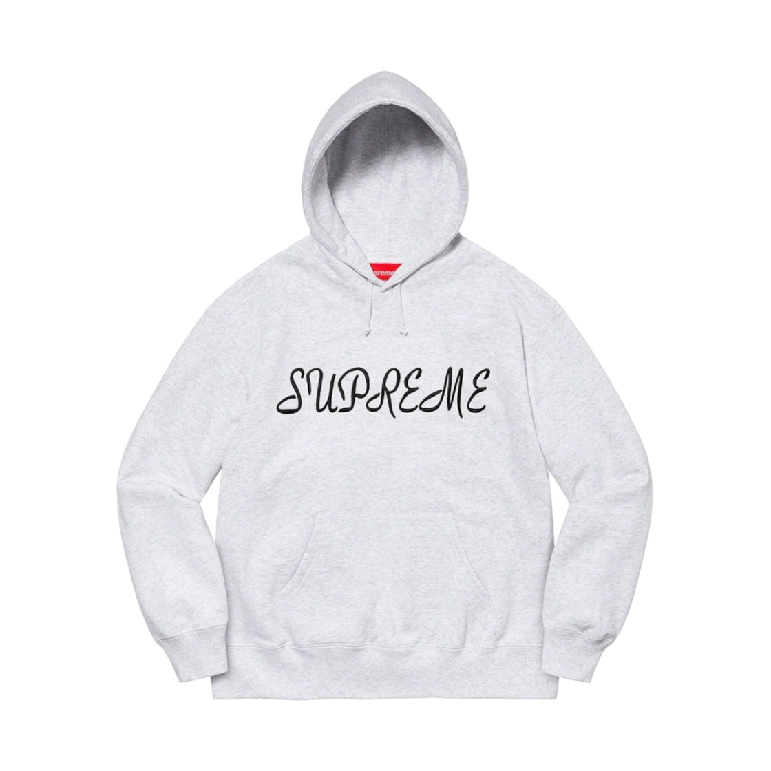 슈프림 스크립트 후드 스웨트셔츠 애쉬 그레이 - 23SS(Supreme Script Hooded Sweatshirt Ash Grey - 23SS) - 1