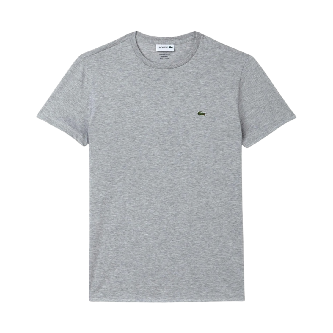 라코스테 크루넥 피마 코튼 저지 티셔츠 그레이(Lacoste Crew Neck Pima Cotton Jersey T-Shirt Grey)