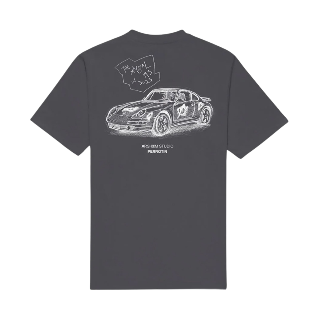 다니엘 아샴 포르쉐 티셔츠 블랙(Daniel Arsham Porsche T-Shirt Black)