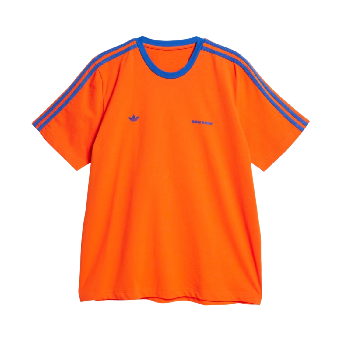 아디다스 x 웨일스 보너 티셔츠 볼드 오렌지 - US 사이즈(Adidas x Wales Bonner T-Shirt Bold Orange - US Sizing)