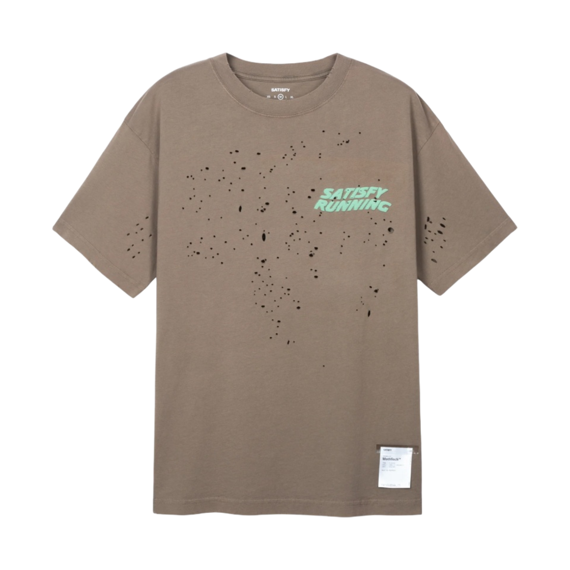 새티스파이 모스테크 티셔츠 에이지드 브라운(Satisfy Mothtech T-Shirt Aged Brown)