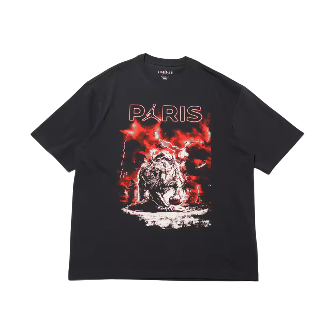 조던 x 파리 생제르맹 그래픽 티셔츠 오프 느와르 - 아시아(Jordan x Paris Saint-Germain Graphic T-Shirt Off Noir - Asia)