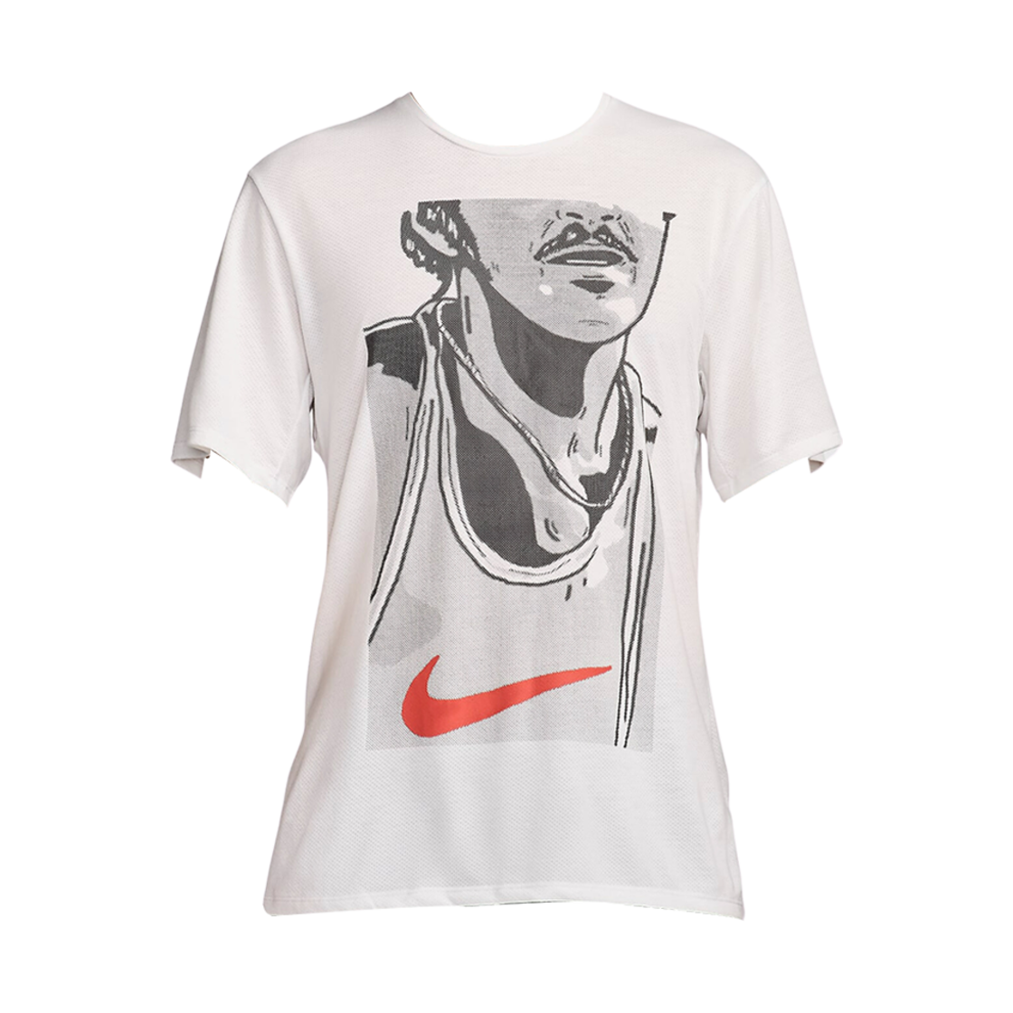 FN3997-121 Nike Rise 365 Run Energy Short Sleeve Running Top Summit White Picante Red - Asia