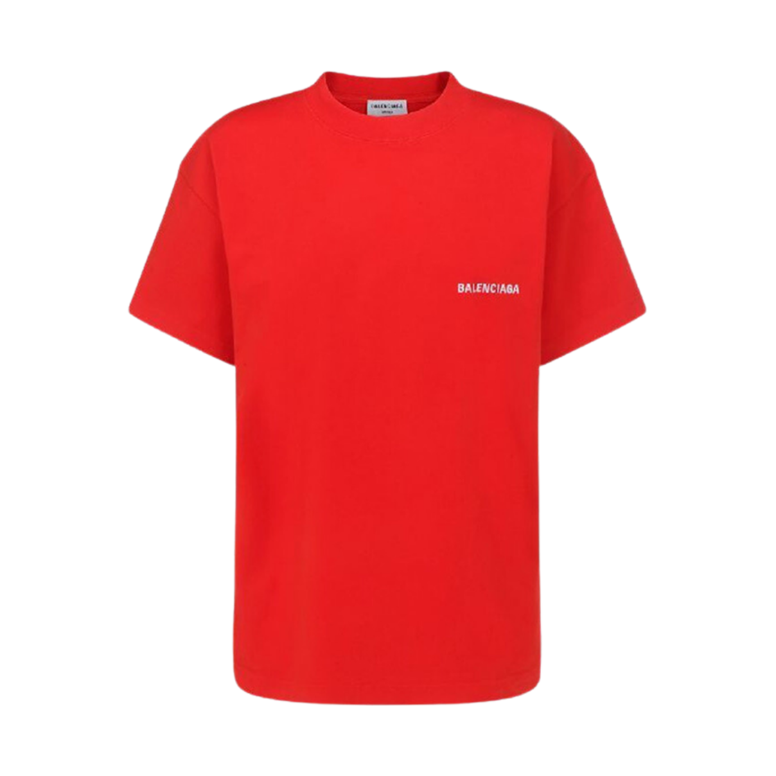 612965TMVF43168 (W) Balenciaga Back Medium Fit T-Shirt Red