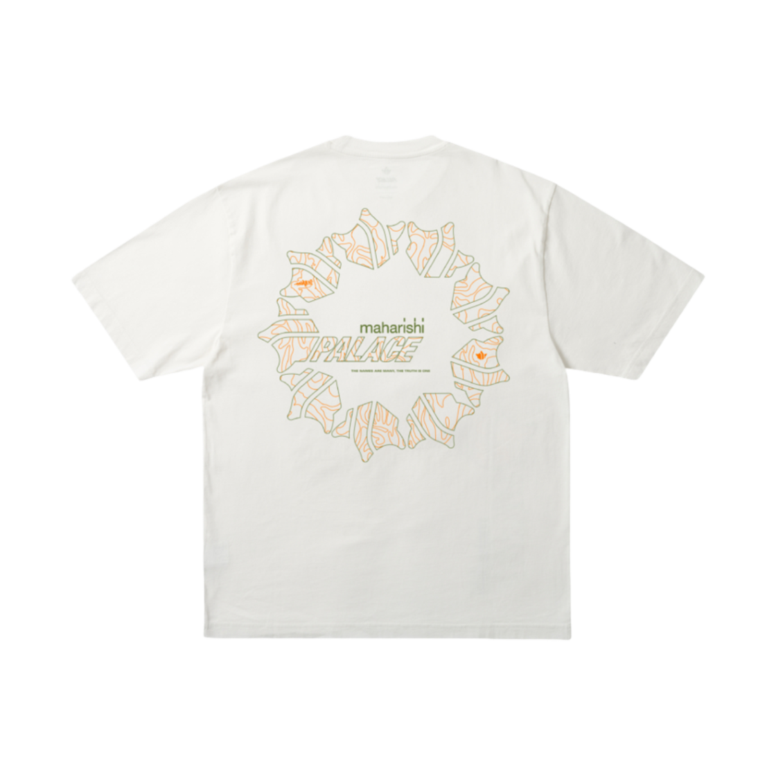 팔라스 x 마하리시 템플 스타 티셔츠 화이트 - 25SS(Palace x Maharishi Templea Star T-Shirt White - 25SS)