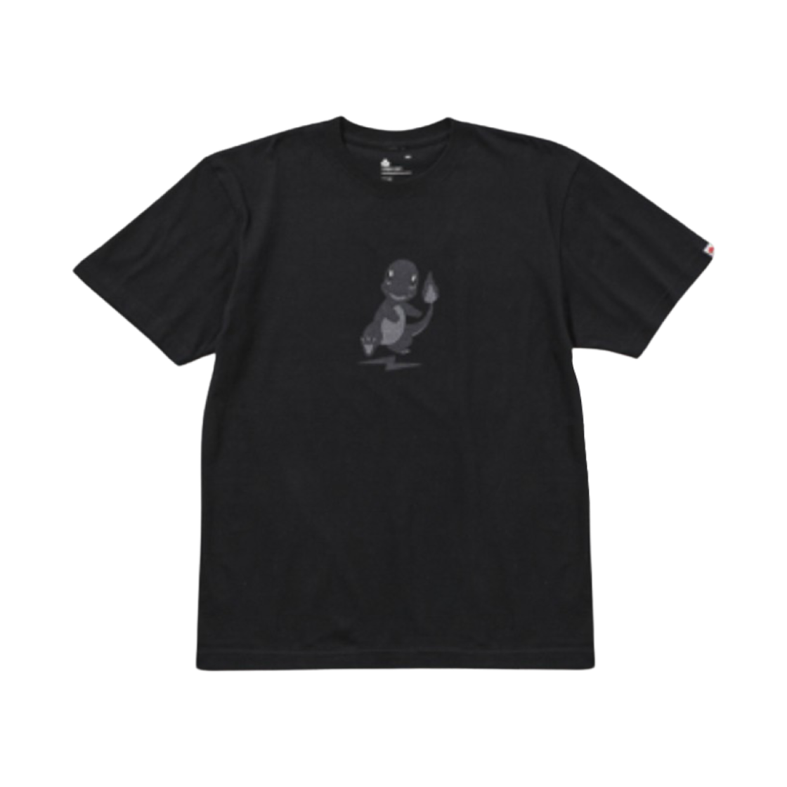 프라그먼트 x 포켓몬 INN 썬더볼트 프로젝트 004 티셔츠 파이리 블랙(Fragment x Pokemon INN Thunderbolt Project 004 T-Shirt Hitokage Black)