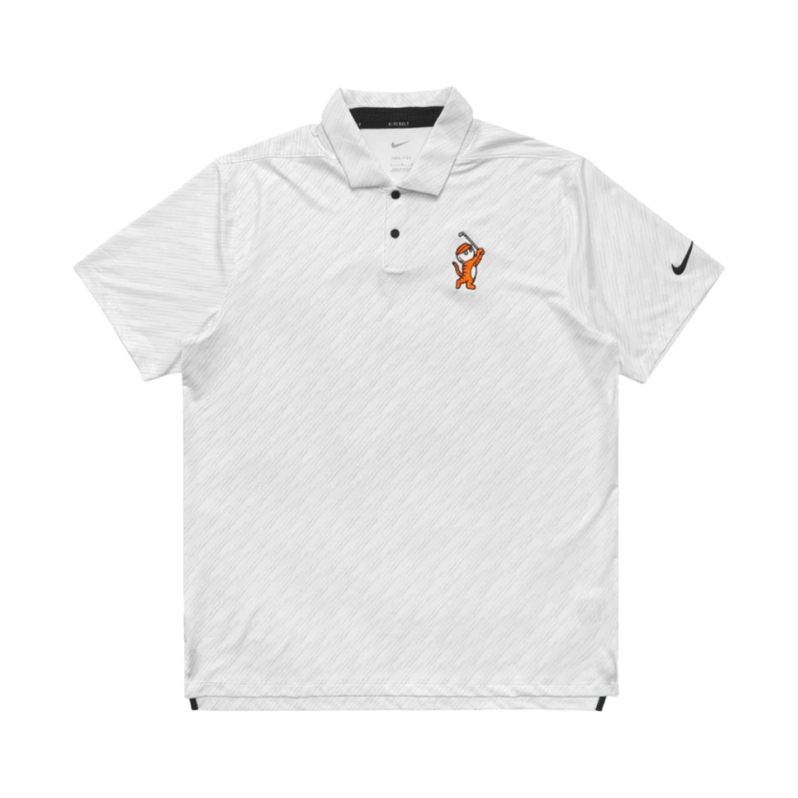 말본 골프 x 나이키 드라이핏 베이퍼 스트라이프 폴로 OLC 화이트(Malbon Golf x Nike Dri-Fit Vapor Stripe Polo OLC White) - 1