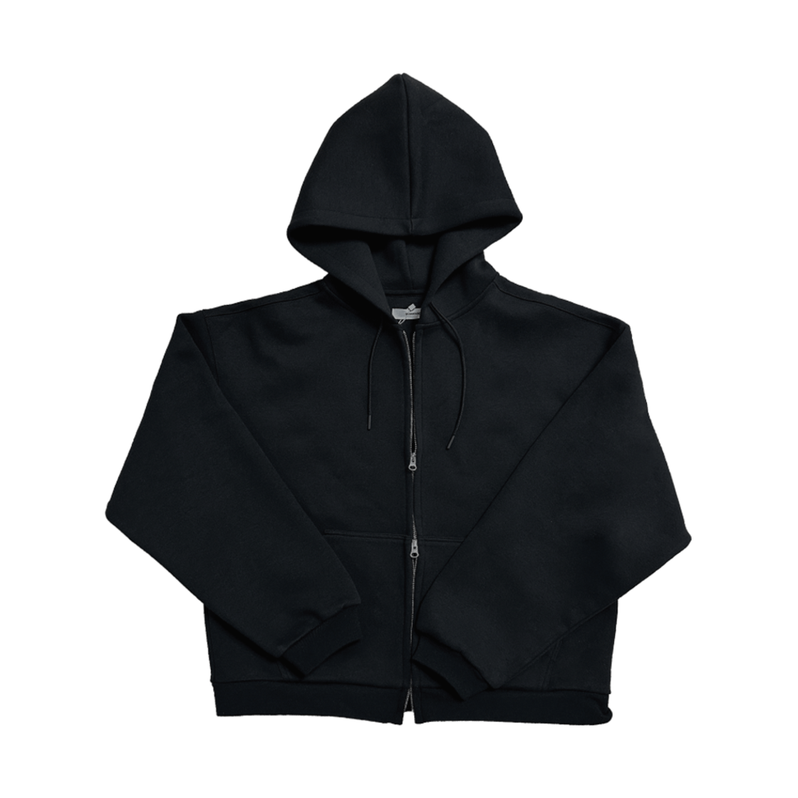 논노드 스쿠바 집업 후드 블랙(Nonnod Scuba Zip Hoodie Black)