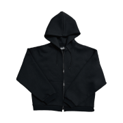 Nonnod Scuba Zip Hoodie Black