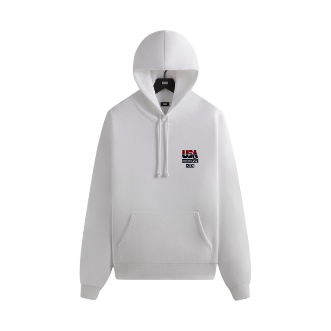 키스 USA 배스킷볼 레전드 빈티지 넬슨 후드 화이트(Kith USA Basketball Legend Vintage Nelson Hoodie White)