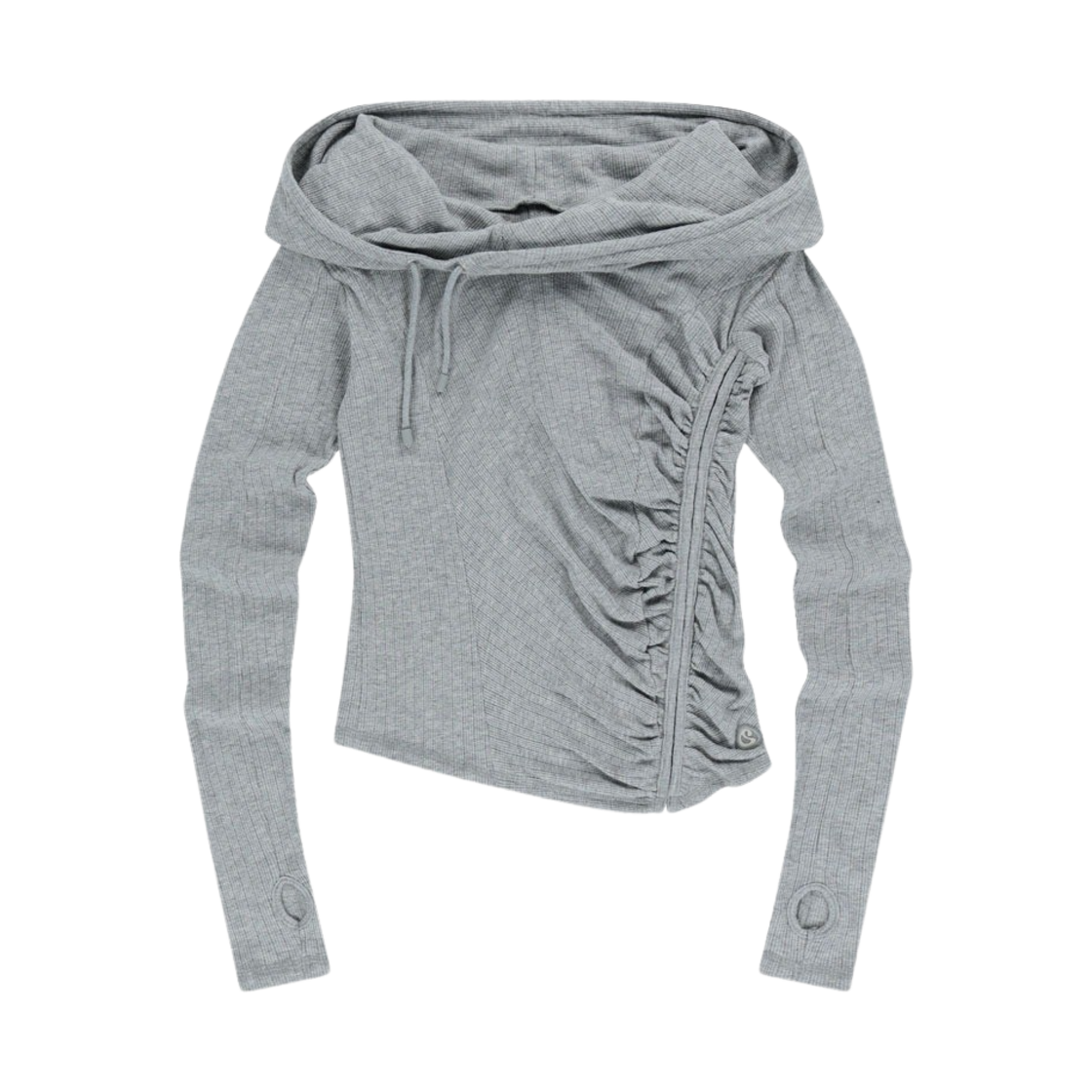 코이세이오 셔링 훅 후디 멜란지 그레이