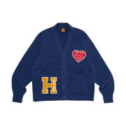 Human Made Low Gauge Knit Cardigan Blue