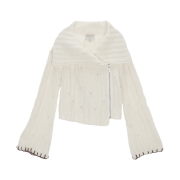 (W) Matin Kim Two Way Knit Cardigan Jacket Ivory