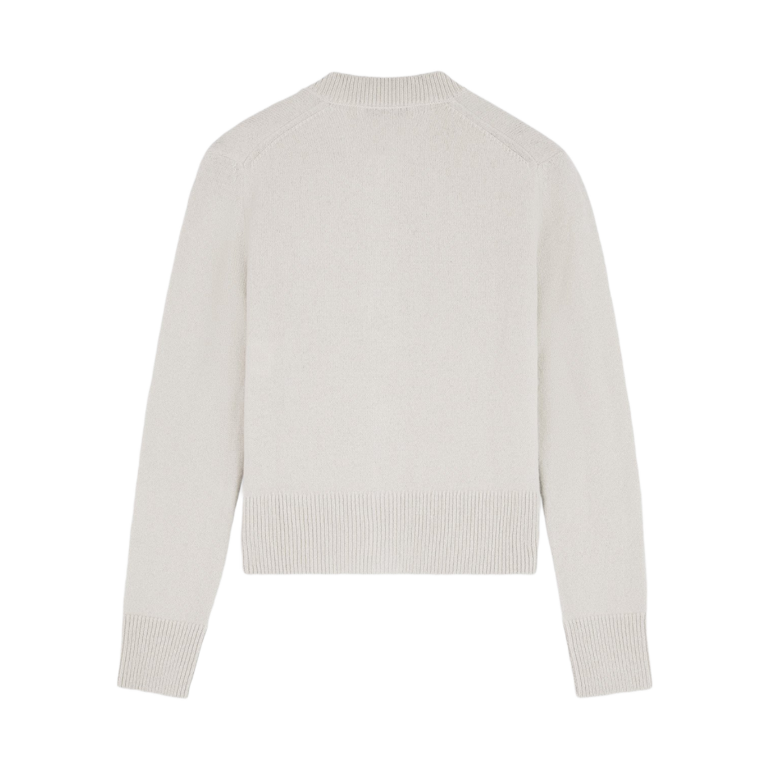 (W) 메종 키츠네 베이비 폭스 패치 피티드 가디건 라이트 그레이 멜란지((W) Maison Kitsune Baby Fox Patch Fitted Cardigan Light Grey Melange) - 2