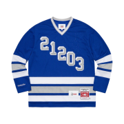 Supreme x WTAPS Mitchell & Ness Hockey Jersey Blue - 21FW