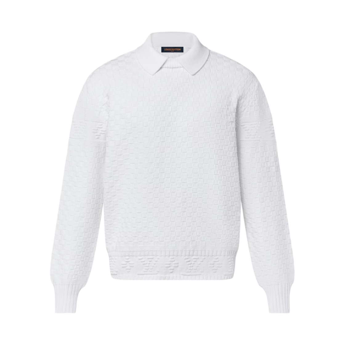 루이비통 LV 다미에 울 풀오버 화이트(Louis Vuitton LV Damier Wool Pullover White) - 1