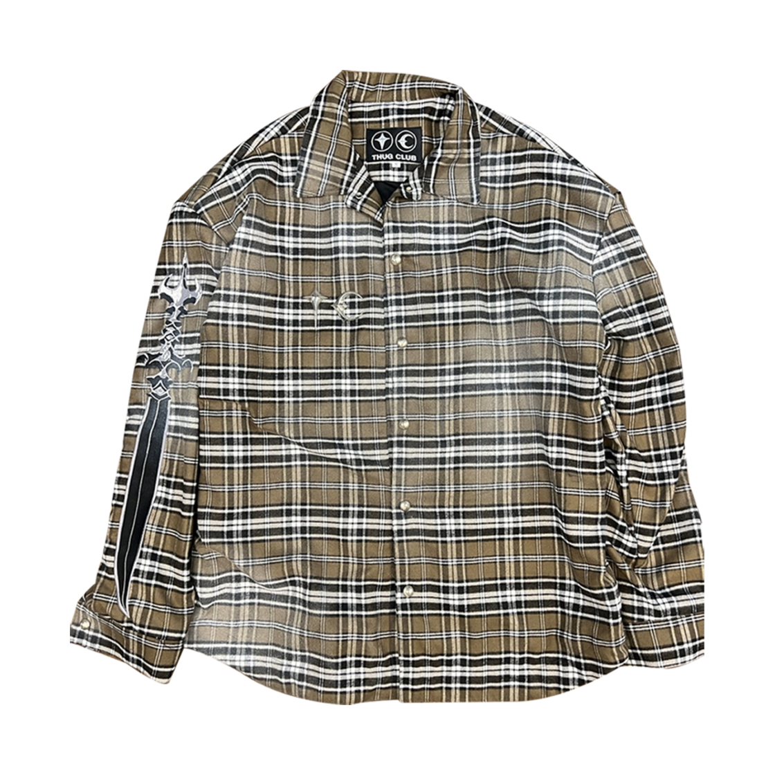 떠그 클럽 아랍 소드 플란넬 셔츠 브라운