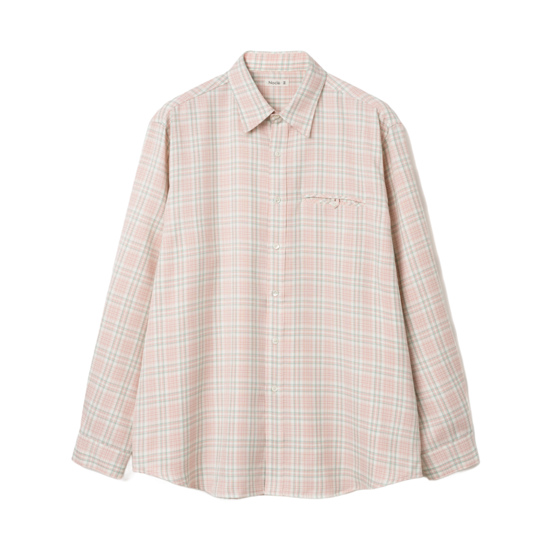 노클 머서 체크 셔츠 핑크
