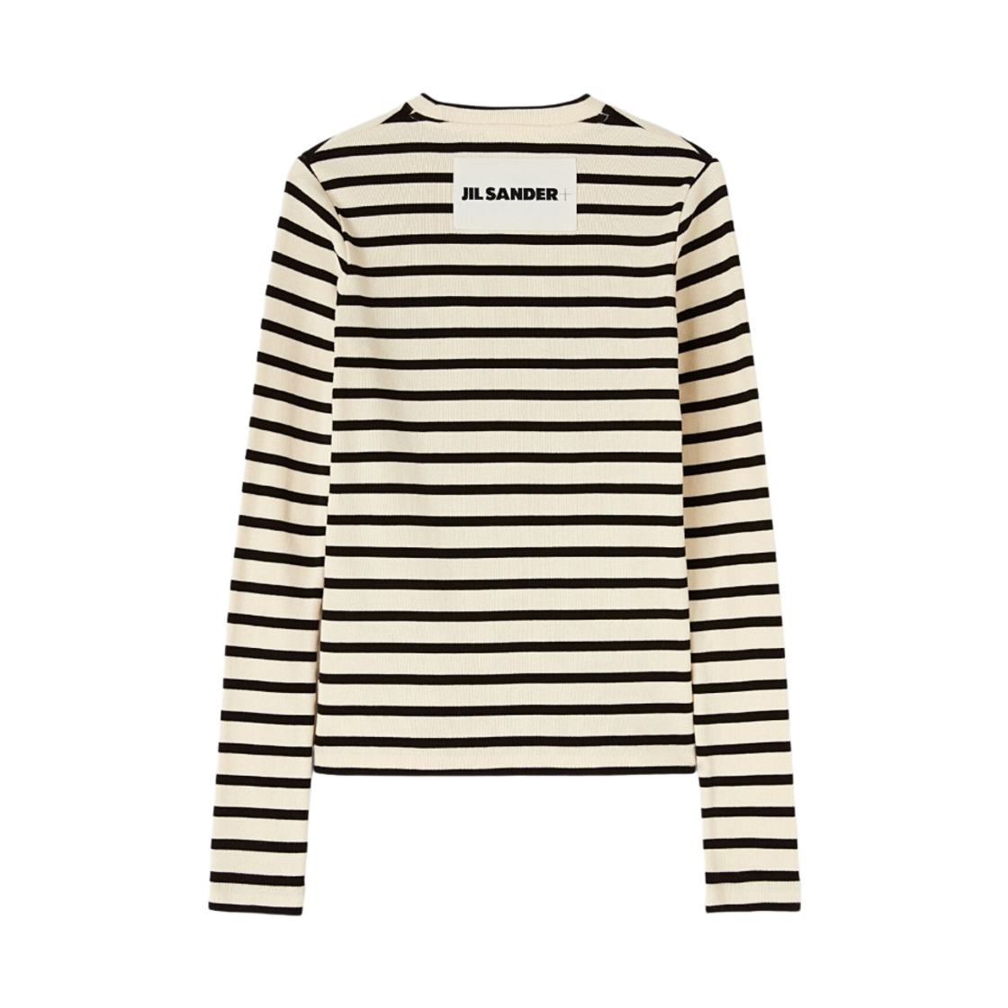 (W) 질 샌더 코튼 투톤 스트라이프 탑 그레이((W) Jil Sander Cotton Two-Toned Stripe Top Grey) - 2