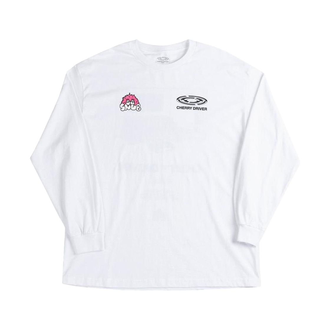 Cherry Me Home x rabuns l/s wht CHERRY DRIVER Cherry Me Home x Rabuns Ls White