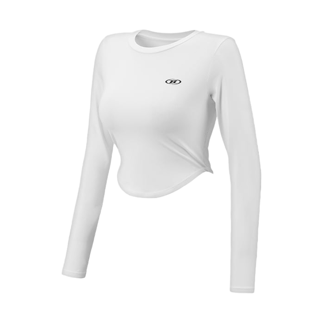 본투윈 심볼 B 퀵 드라이 롱슬리브 화이트