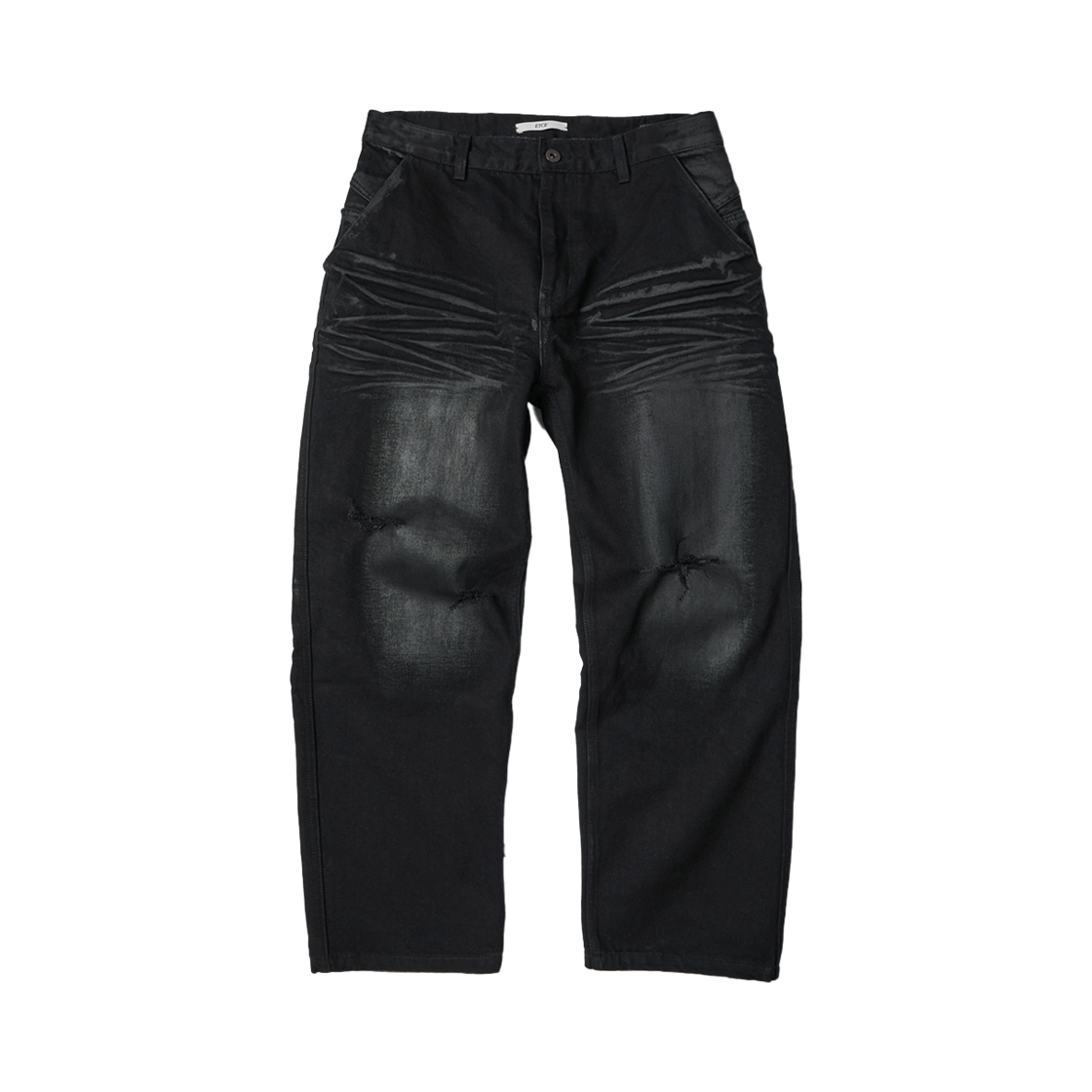이티씨이 켄드릭 레귤러 데님 팬츠 코팅 블랙(ETCE Kendrick Regular Denim Pants Coating Black)